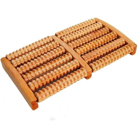6 Raw Wooden Wood Roller Foot Massager Stress Relief Healththerapy Relax Massage