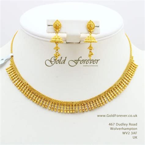 22 Carat Indian Gold Necklace Set 232 Grams Code Ns1098 Gold Necklace Designs Gold Necklace
