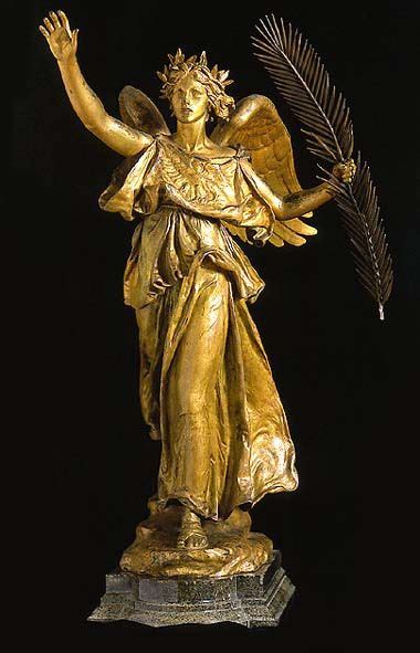 A Saint Gaudens Nike Goddess Of Victory Augustus Saint Gaudens Lilies
