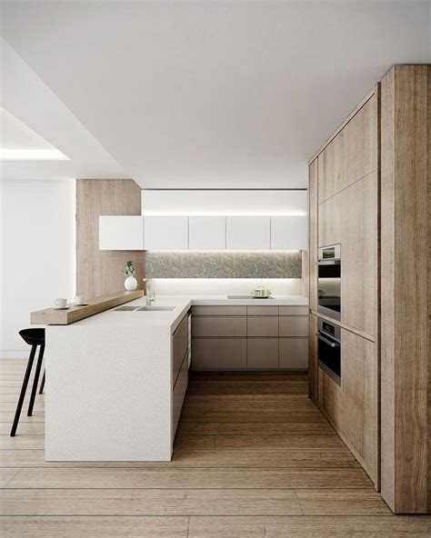 This kitchen proves that you do not need to dedicate a long stretch of space for the kitchen area. 20 Magnifici Modelli di Cucine a U Moderne | MondoDesign.it
