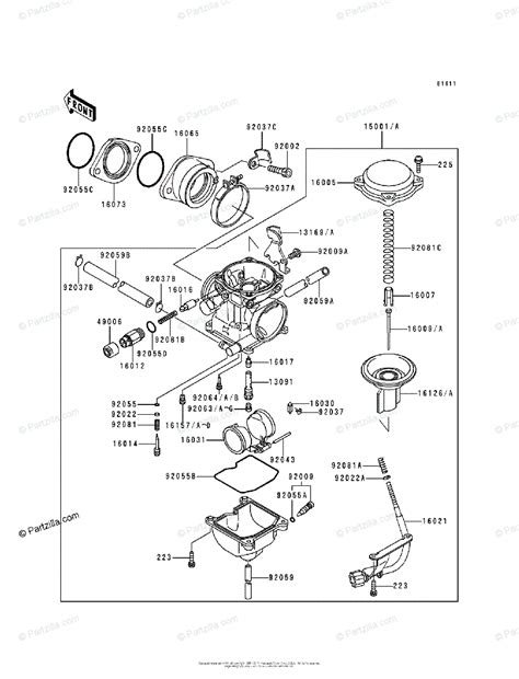 The kawasaki bayou 300 4x4 is a utility style atv with an msrp of $4,999 and was carryover for 2004. 35 Kawasaki Bayou 300 Carburetor Diagram - Wiring Diagram List