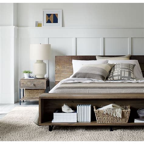 Atwood Bed With Bookshelf Crate And Barrel Furniture Bookshelf Bed