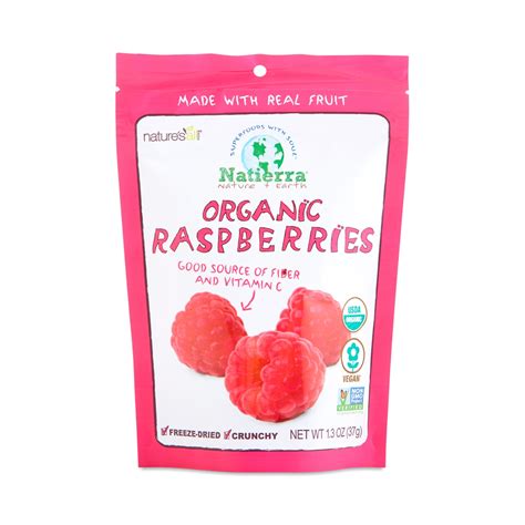 Organic Freeze Dried Raspberries By Natures All Foods Thrive Market