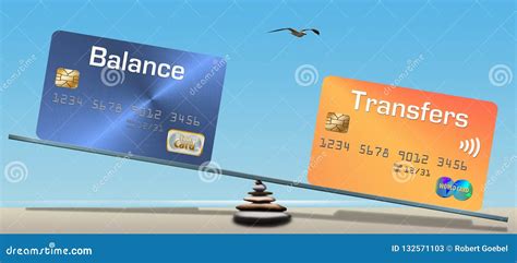 Credit Card Balances And Balance Transfers Stock Illustration