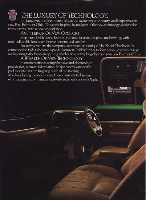 1984 Ford XF Fairmont Ghia Ad Australia Covers The 1984 Flickr