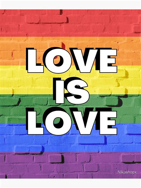 love is love gay pride month lgbt pansexual rainbow flag poster for sale by nikoshopx redbubble