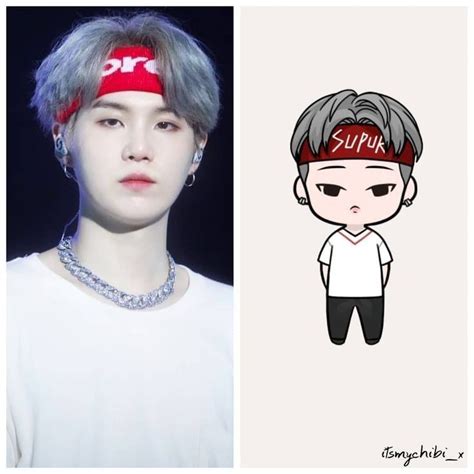 Gambar oleh Sny ㅋㅋ pada Suga | Kartun, Gambar, Bts