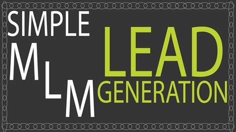 Mlm Lead Generation How To Generate More Mlm Leads Youtube