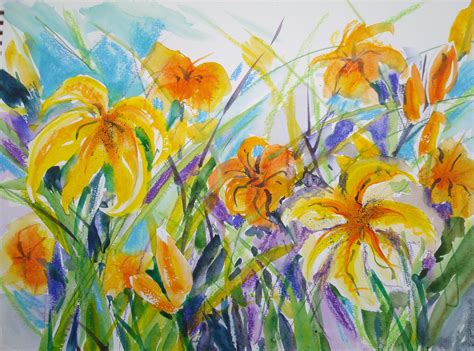 How to Paint Dynamic Daylilies in Watercolor: 12 Steps