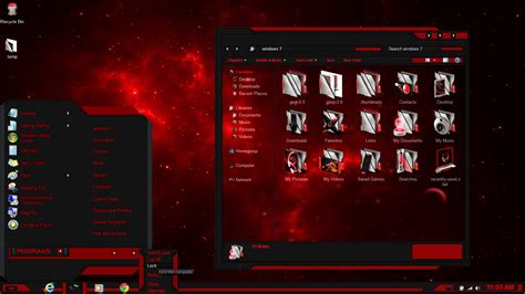 Windows 7 Theme Red Line Updated May 3 2015 By Newthemes On Deviantart