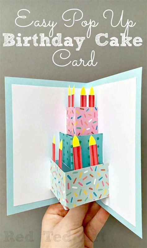 Cheap Diy Ts To Make For Friends Diy Pop Up Birthday Cake Card