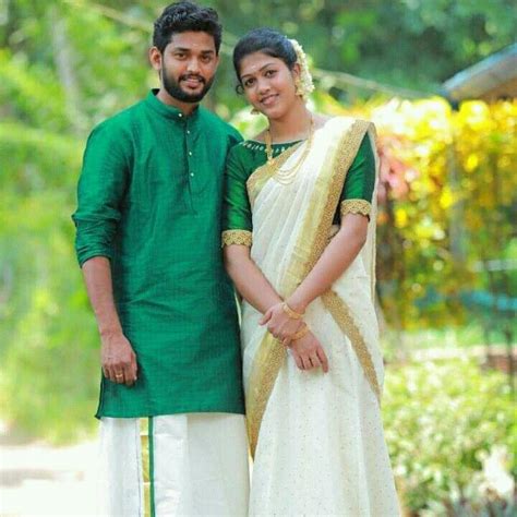 Kerala Engagement Dress Hindus Couple Engagement Dress For Groom