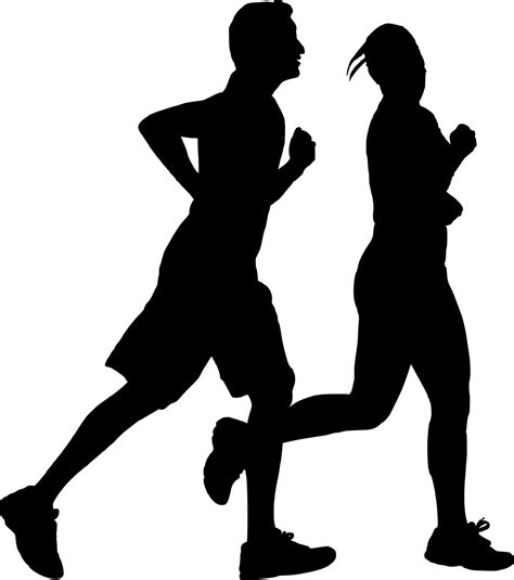 Man Woman Running Morning Free Vector Graphic On Pixabay