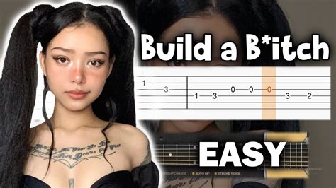 Bella Poarch Build A B Tch EASY Guitar Tutorial TAB YouTube