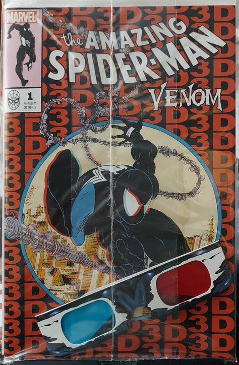 Amazing Spider Man Venom 3d 1 Nm Original Poly Bag Comic Books
