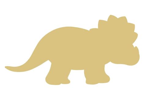 Triceratops Style 1 Dinosaur Unfinished Wood Shape Cutout | Etsy | Dinosaur, Unfinished wood ...