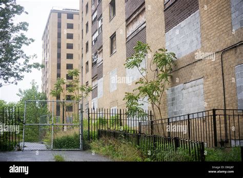 The Empty Massive Nycha Prospect Plaza Housing Project Complex In The