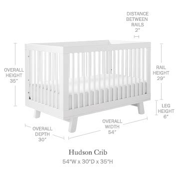 21 posts related to toddler bed mattress dimensions. Hudson Crib - Cribs & Mattresses | Serena and Lily