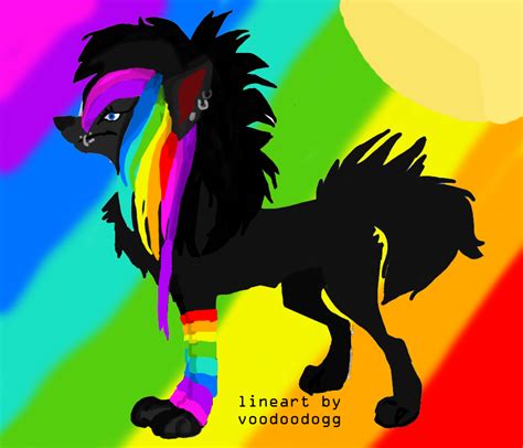 Rainbow Wolf By Akatsuki Wolf 97 On Deviantart