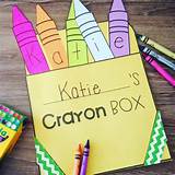 Crayon Box Name Craft | Back to School Craft Name Practice | Name ...