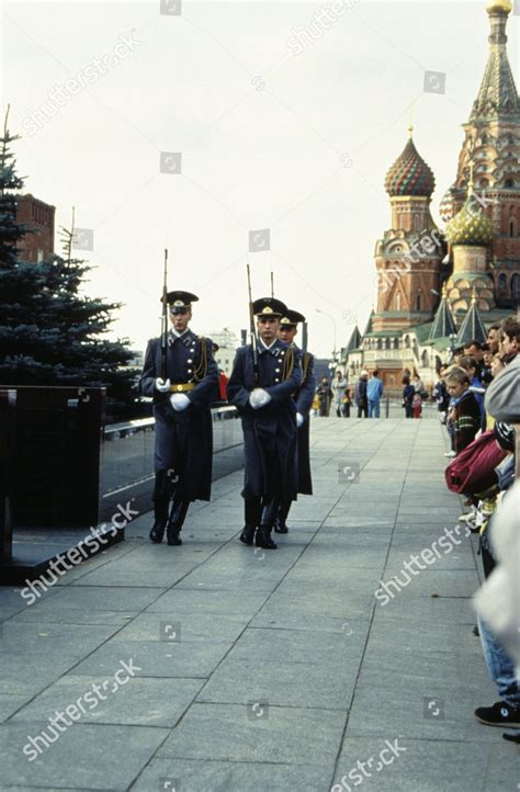 Changing Guard Lenins Tomb Red Square Editorial Stock Photo Stock