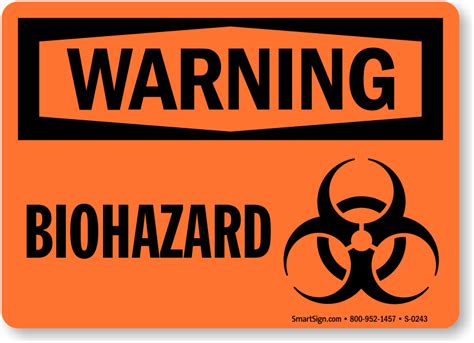 Orange Biohazard Logo