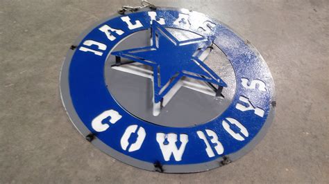 Dallas Cowboys Metal Sign Man Cave Sign Wall Decor Fathers Day T