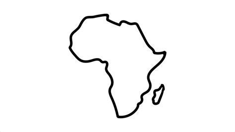 Map Of Africa Drawing