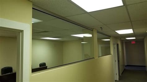 Custom Glass Half Walls Installed In An Office Building In Northern