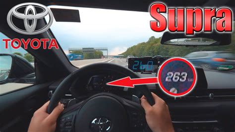 Top Speed Pov In Toyota Supra On German Autobahn Youtube