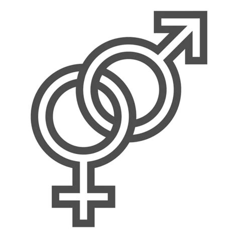 male and female symbols line icon gender sign vector illustration isolated on white sex