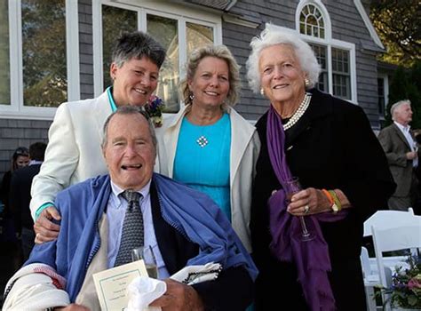 George And Barbara Bush At The Wedding Of Helen Thorgalsen And Bonnie Clement