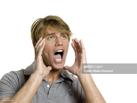 Young Man Yelling High Res Stock Photo Getty Images