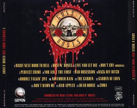 Universo Rock N Roll Guns N Roses “use Your Illusion” Álbum