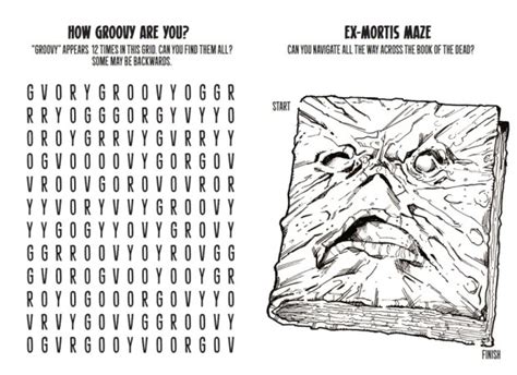 A Groovy Look Inside The Upcoming Evil Dead 2 Coloring Book