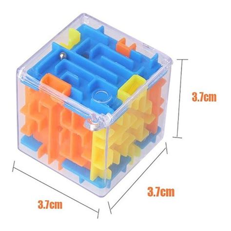 Cubo Mágico Laberinto 3d Transparente Seis Caras Rompecabeza Mercadolibre
