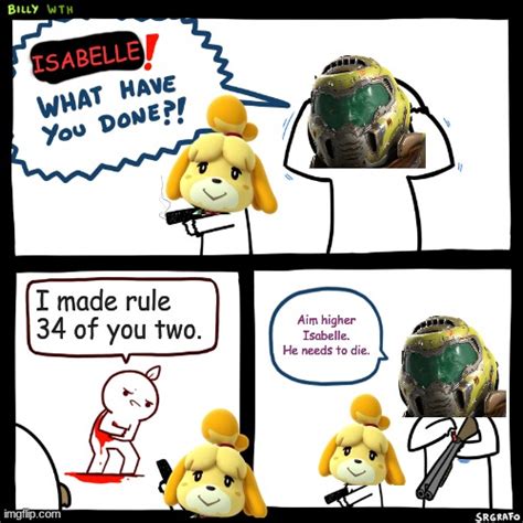 Doomguy And Isabelle Imgflip