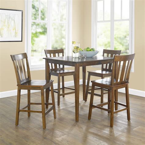 The New 2022piece Mission Counter Height Dining Set Including Table And 4