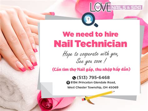 Nail Techs Job Hiring Nail Spa Nail Technician Nail Salon Design