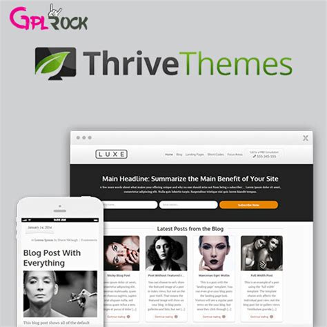 Thrive Themes Luxe Wordpress Theme Gplrock
