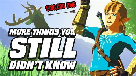 25 More Things You Still Didnt Know In Zelda Breath Of The Wild Youtube
