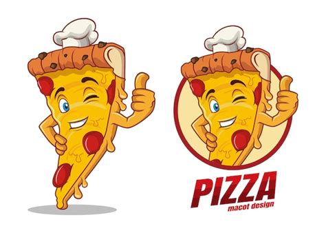 Premium Vector Funny Pizza Cartoon Character
