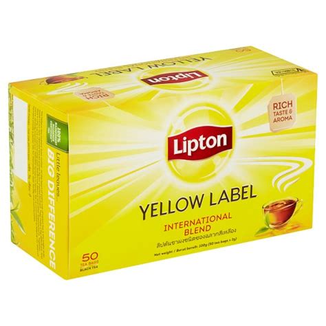 Is lipton tea bags black tea. Lipton Yellow Label Black Tea 50 Tea Bags x 2g (100g ...