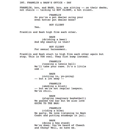 To better understand tv script format and writing for television professionally, check out our formatting video below. Decided to write a a spec script for Franklin and... | TV ...