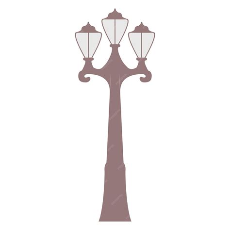 Premium Vector City Old Light Vintage Street Lamp Lantern Pillar Lamppost