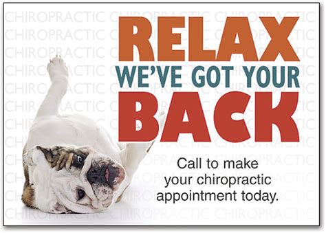 We Have Your Back Customizable Postcard Smartpractice Chiropractic