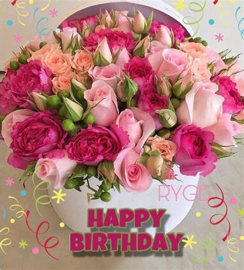 Happy Birthday Roses Bouquet Images Reta Russo