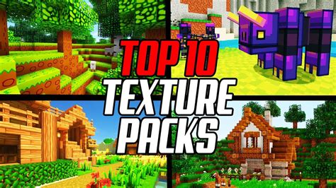Top 10 Minecraft Texture Packs 116 Resource Packs Youtube