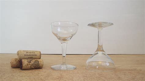 Vintage Mini Miniature Wine Cordial Cocktail Glasses Set Of 5 Mid Century Modern