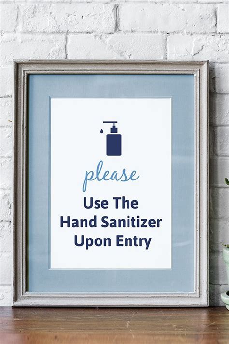 Please Use The Hand Sanitizer Upon Entry Poster Hand Sanitizer Signage